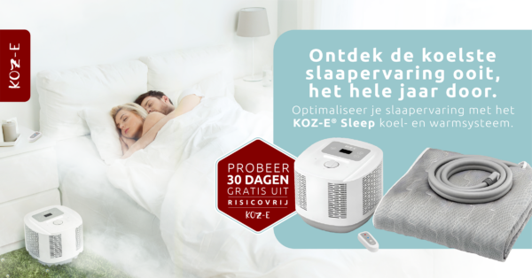 De ideale slaaptemperatuur van 18 graden bereiken in een warme slaapkamer met CoolSleep.