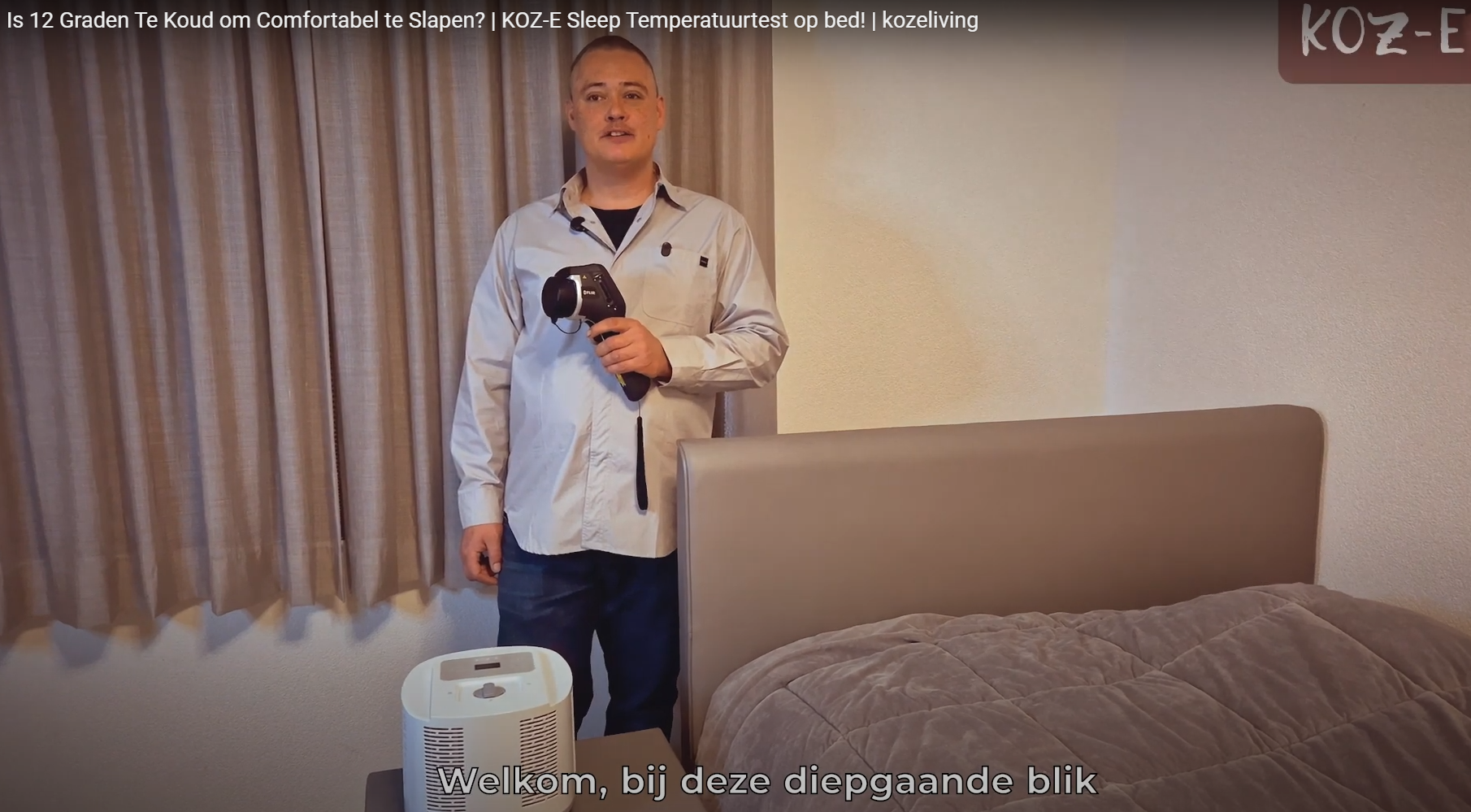 Is 12 Graden Te Koud om Comfortabel te Slapen? | KOZ-E Sleep Temperatuurtest op bed! | kozeliving