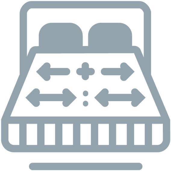 icoon - past op elk matras - grey