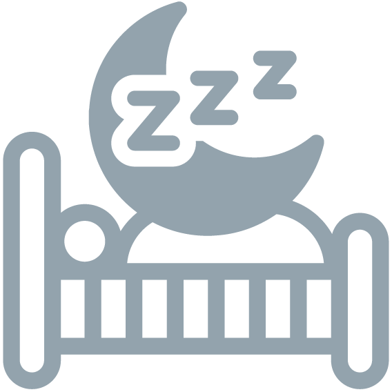 icoon - slaap beter & dieper - grey